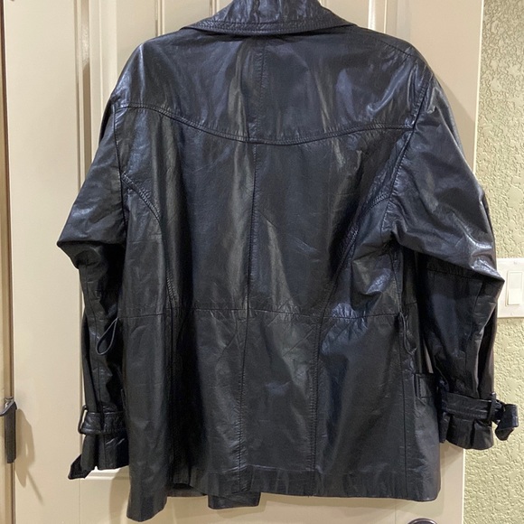 Leather Wrap Style Jacket by Body Exteriors Brand. - Picture 8 of 16